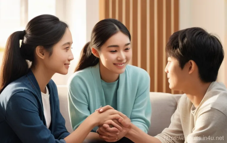 대순진리회의 철학 - A serene and enlightened young adult, gender-neutral, approximately 18-25 years old, stands on a gen...